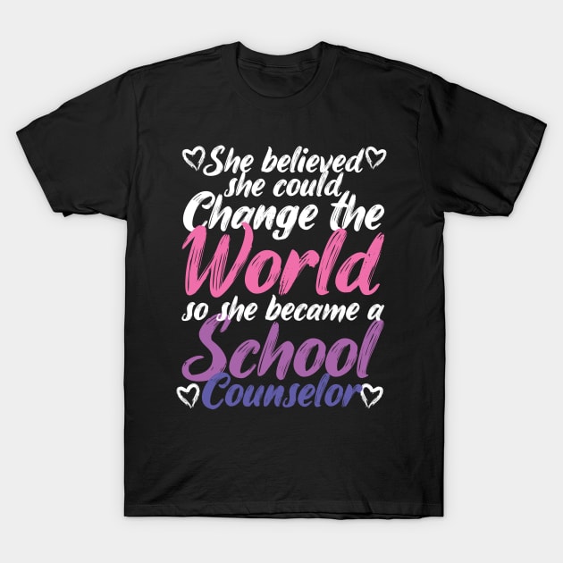 School Counselor T-Shirt by TheBestHumorApparel
